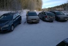 Päivän kuva: Puomin edusta ei ole parkkipaikka