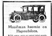 Päivän automainos: Maailman huomio on Hupmobileen.