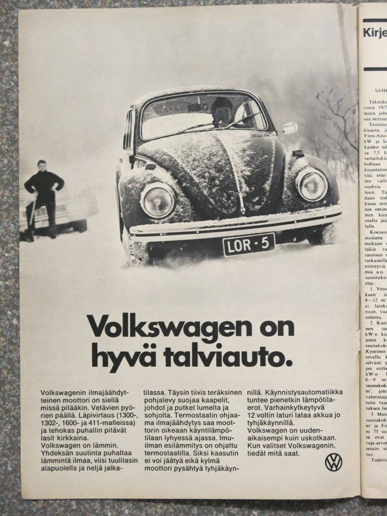 Päivän automainos: "Volkswagen on hyvä talviauto"
