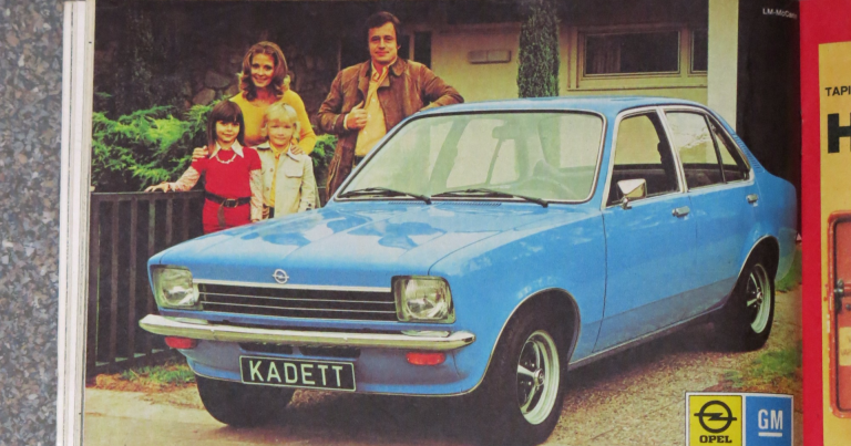Päivän automainos: "Taloustaituri. Uusi Opel Kadett. Kulutus 5,2 l. satasella ja loistava ajomukavuus."