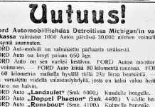 Päivän automainos: Uutuus! Automobiili on valmistettu parhaasta teräksestä