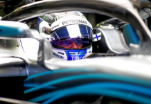 F1: Bottas puristi Ferrarien väliin