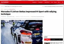 Valtteri Bottaksen ensimmäinen rallikilpailu sai merkittävää näkyvyyttä myös kansainvälisesti