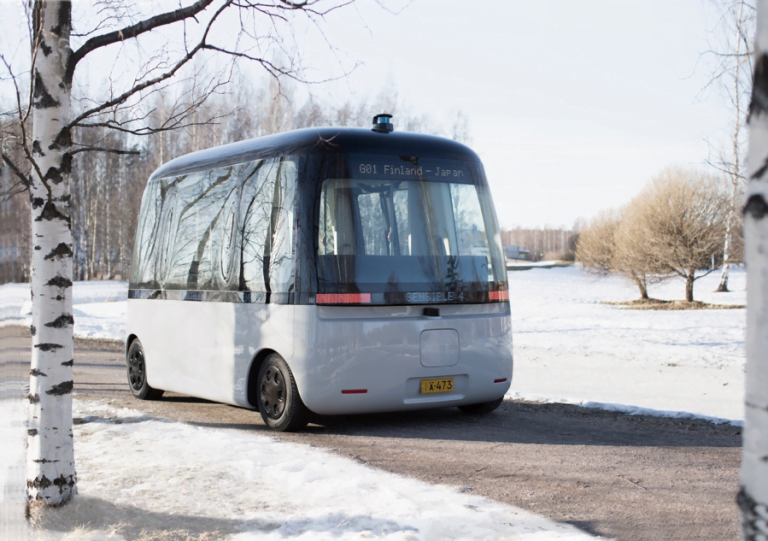 Joka sään robottibussi ajoi neitsytmatkansa Helsingissä