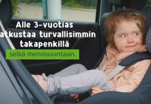 Liikenneturva: Turvaistuimesta luopuminen liian aikaisin on karhunpalvelus lapselle