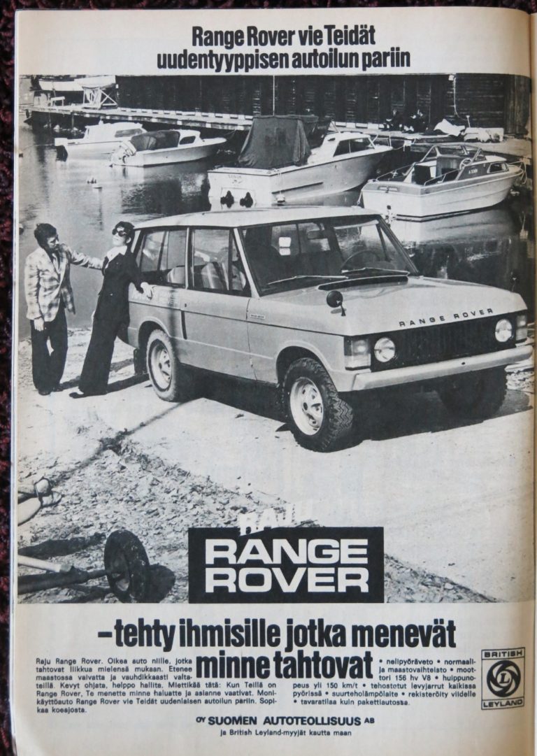 Päivän automainos: Raju Range Rover — tehty ihmisille jotka menevät minne tahtovat
