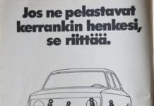 Päivän automainos: ”Jos ne pelastavat kerrankin henkesi, se riittää”