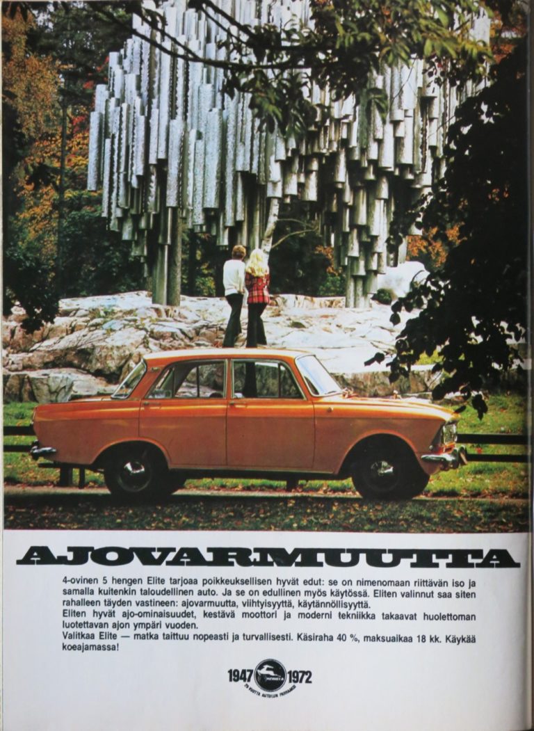 Päivän automainos: ”Ajovarmuutta”