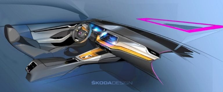 Ensimmäiset ”kuvat” uuden Škoda Octavian sisätiloista