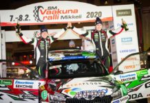 Emil Lindholm ajoi Mikkelin SM-rallin voittoon