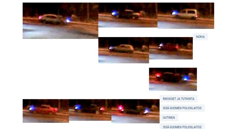 Nokian henkirikos: Poliisi julkaisi monta kuvaa ohi ajaneista autoista — tunnistatko omasi?