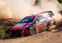 WRC: Ott Tänak Sardinian MM-rallin kärjessä perjantain jälkeen