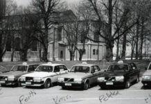 Päivän taksiauto: Viisi Uudenkaupungin Volvo-taksia
