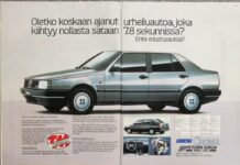 Päivän automainos: ”Oletko koskaan ajanut urheiluautoa, joka kiihtyy nollasta sataan 7,8 sekunnissa? Entä edustusautoa?”