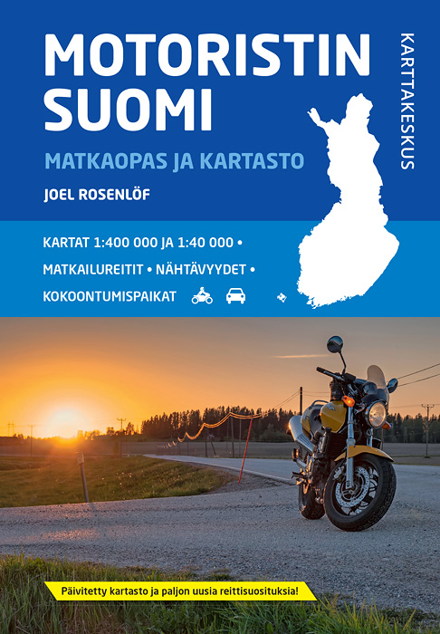 Uudistunut ”Motoristin Suomi Matkaopas ja kartasto” on laaja tietopaketti kotimaan matkoille