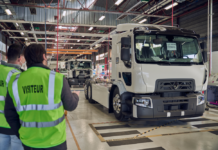 Renault Trucksin Blainvillen tehtaalta valmistunut 1000 sähkökuorma-autoa