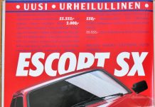 Päivän automainos: Uusi, urheilullinen Escort SX