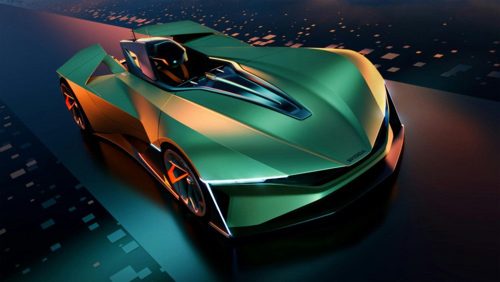 Designkonseptiauto Škoda Vision Gran Turismo tähdittää suosittua PlayStation-peliä