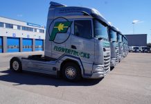 Kuusi vähäpäästöistä DAF-autoa Flowertrucksille