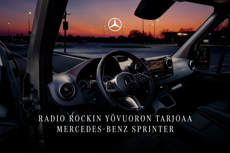 Mercedes Sprinter pistää yövuorossa rockiksi