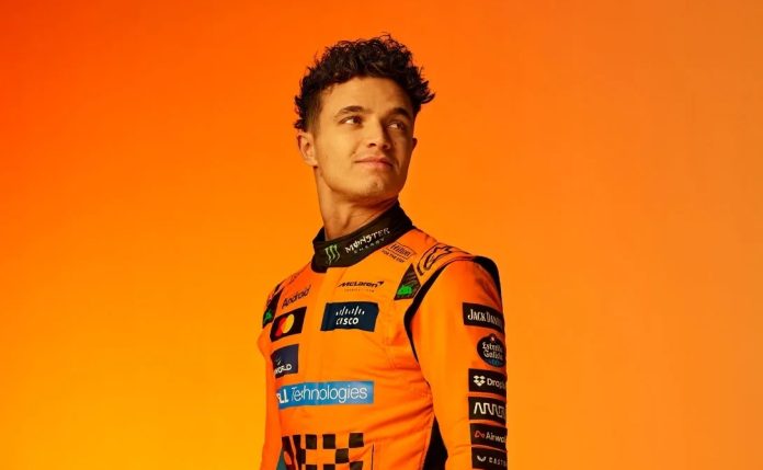 Lando Norris ylakroppa Kuva McLaren
