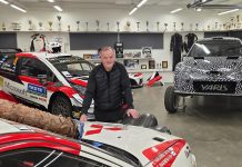 Nelinkertainen rallin maailmanmestari Mikkelissä Toyotan WRC-auton rattiin