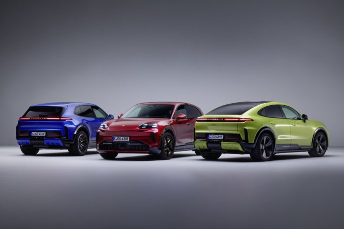 Porsche Cayenne 2027 mallisto etu- ja takapaa Kuva Porsche
